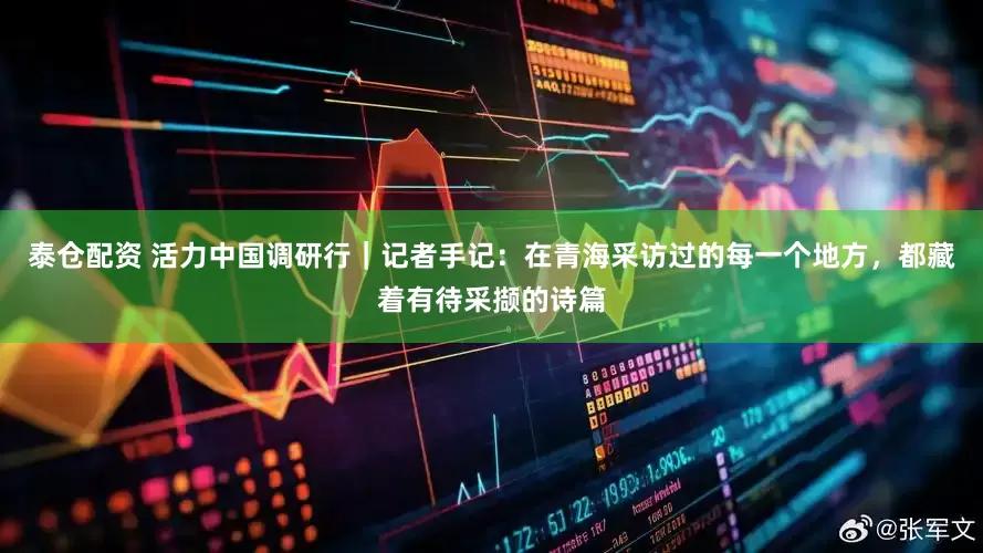 泰仓配资 活力中国调研行｜记者手记：在青海采访过的每一个地方，都藏着有待采撷的诗篇