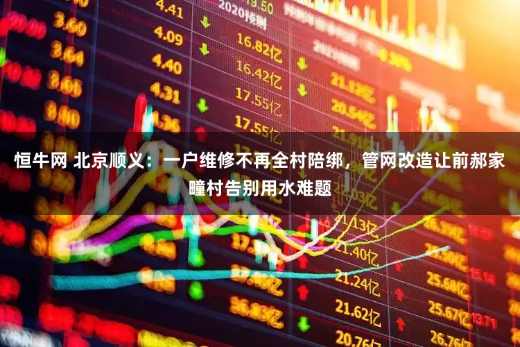 恒牛网 北京顺义：一户维修不再全村陪绑，管网改造让前郝家疃村告别用水难题