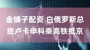 金铺子配资 白俄罗斯总统卢卡申科乘高铁抵京